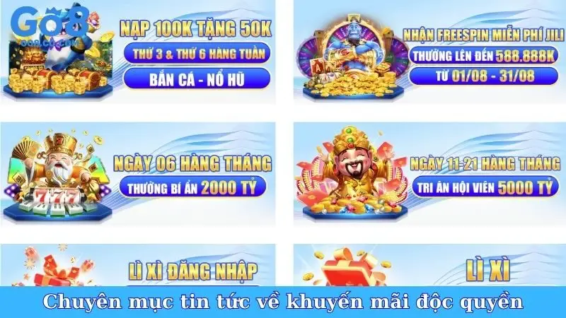 Chuyên mục tin tức về khuyến mãi độc quyền